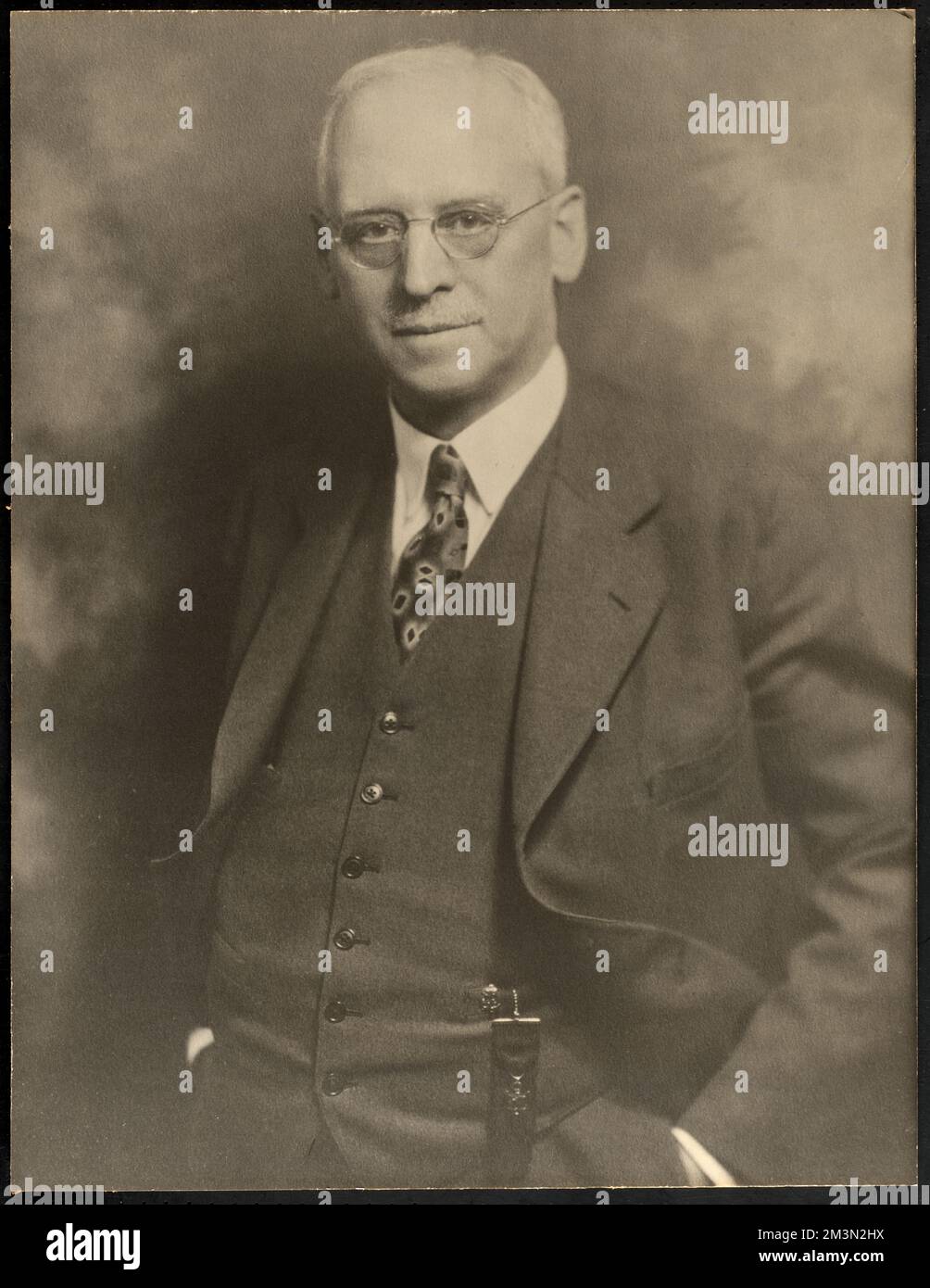 Portrait photograph of Frank E. Winsor (1870-1939), Mass., ca. 1930 ...