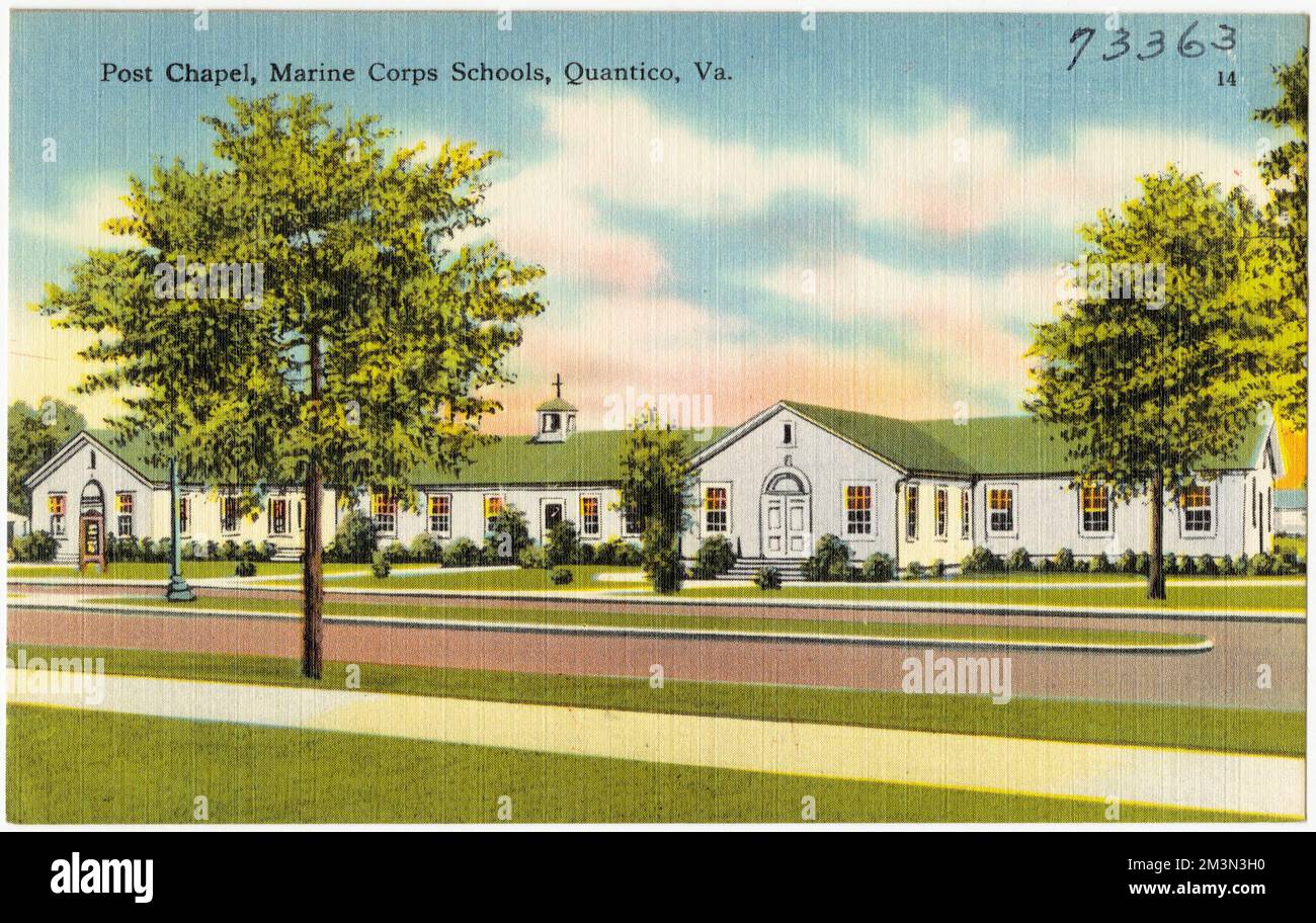Post Chapel, Marine Corps Schools, Quantico, Va. , Military facilities