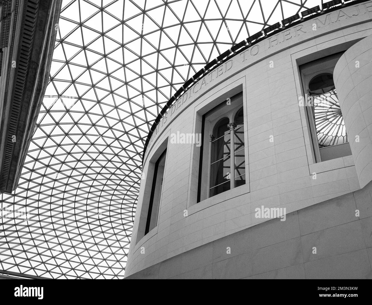 the Atrium of the British Library, London. The Great Court and the ...