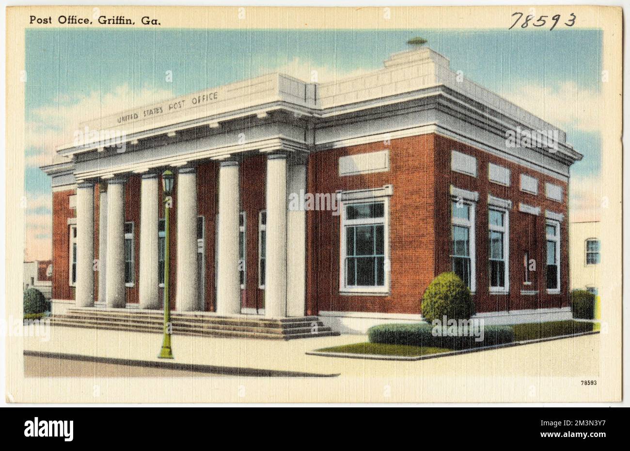 Post Office, Griffin, Ga. , Post offices, Tichnor Brothers Collection
