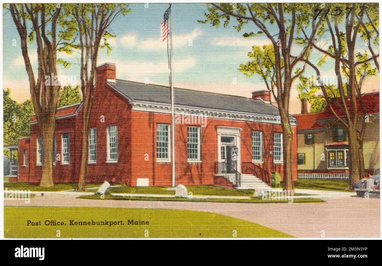 Post office, Kennebunkport, Maine , Post offices, Tichnor Brothers