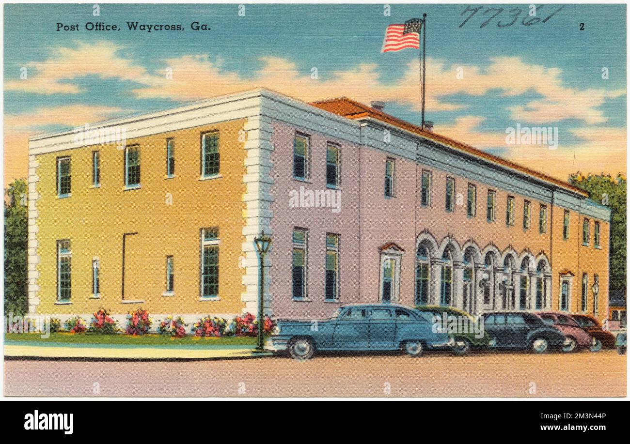 Post Office, Waycross, Ga. , Post offices, Tichnor Brothers Collection
