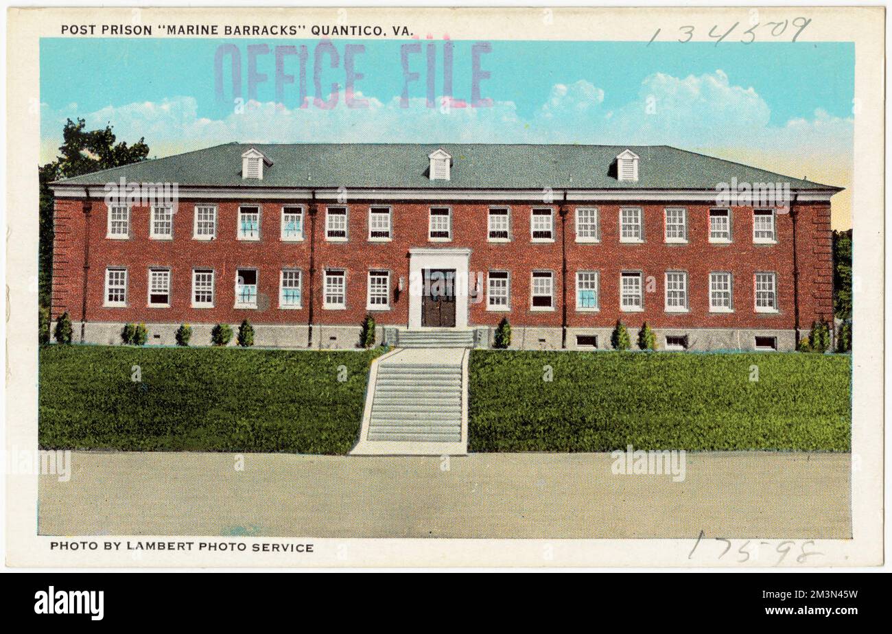 Post Prison, 'Marine Barracks,' Quantico, VA. , Military Facilities ...