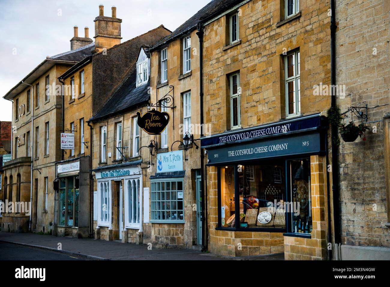 MoretoninMarsh market town and The Cotswold Cheese Company in rural
