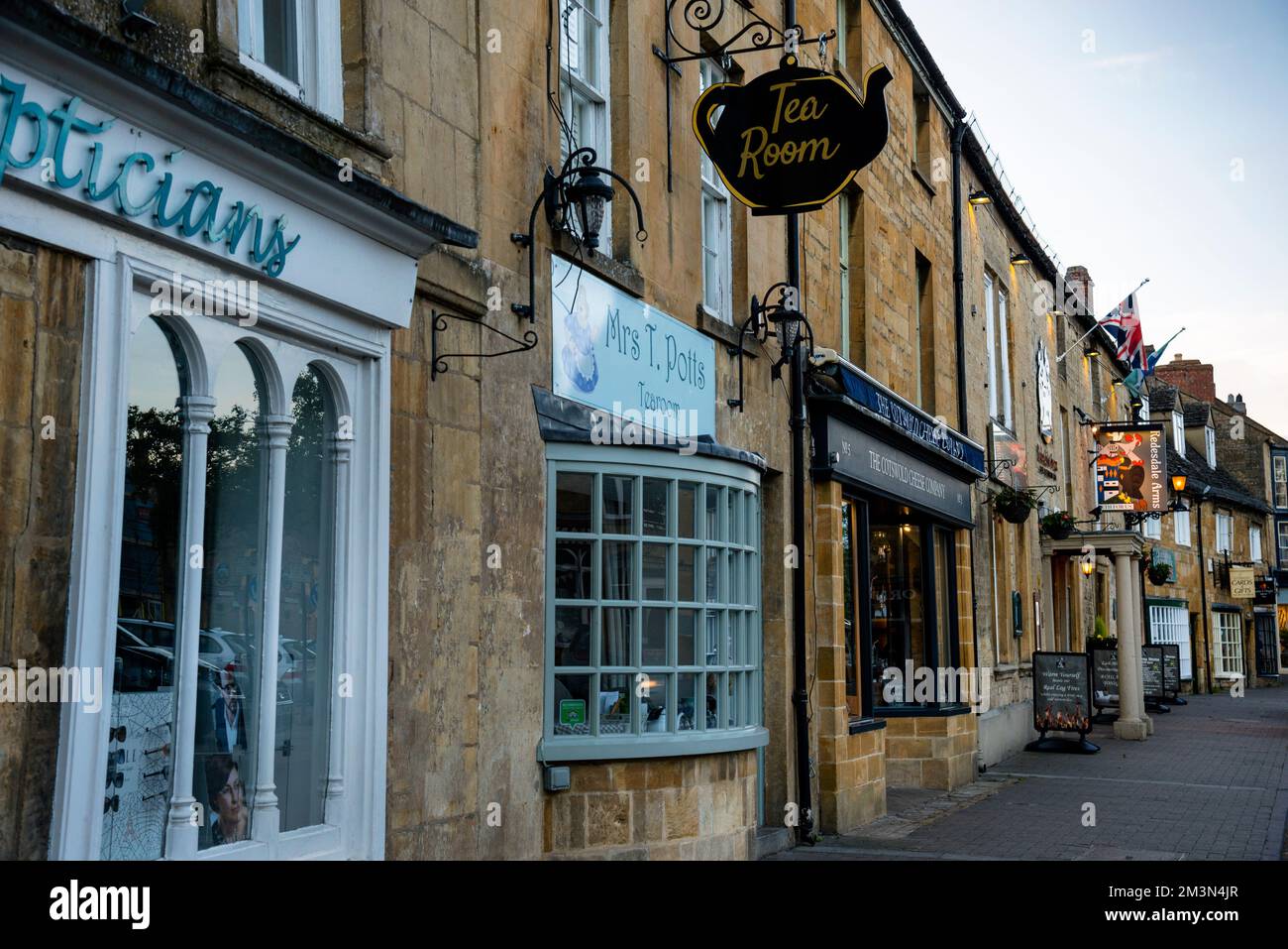 Cotswold market town of MoretoninMarsh, England Stock Photo Alamy