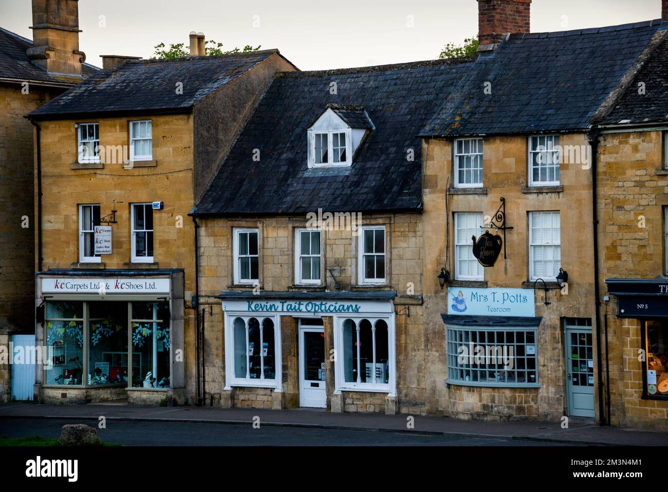 Cotswold market town of MoretoninMarsh, England Stock Photo Alamy
