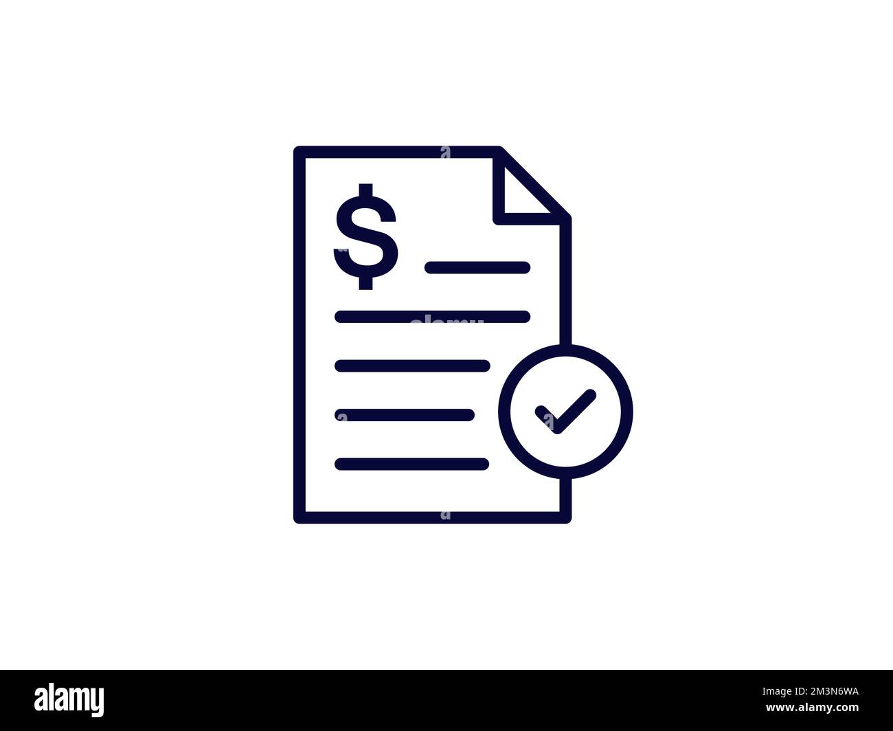 Invoice icon. Payment and bill invoice. Tax receipt sign design. Order symbol concept. Payroll document icon. Vector invoice icon Stock Vector