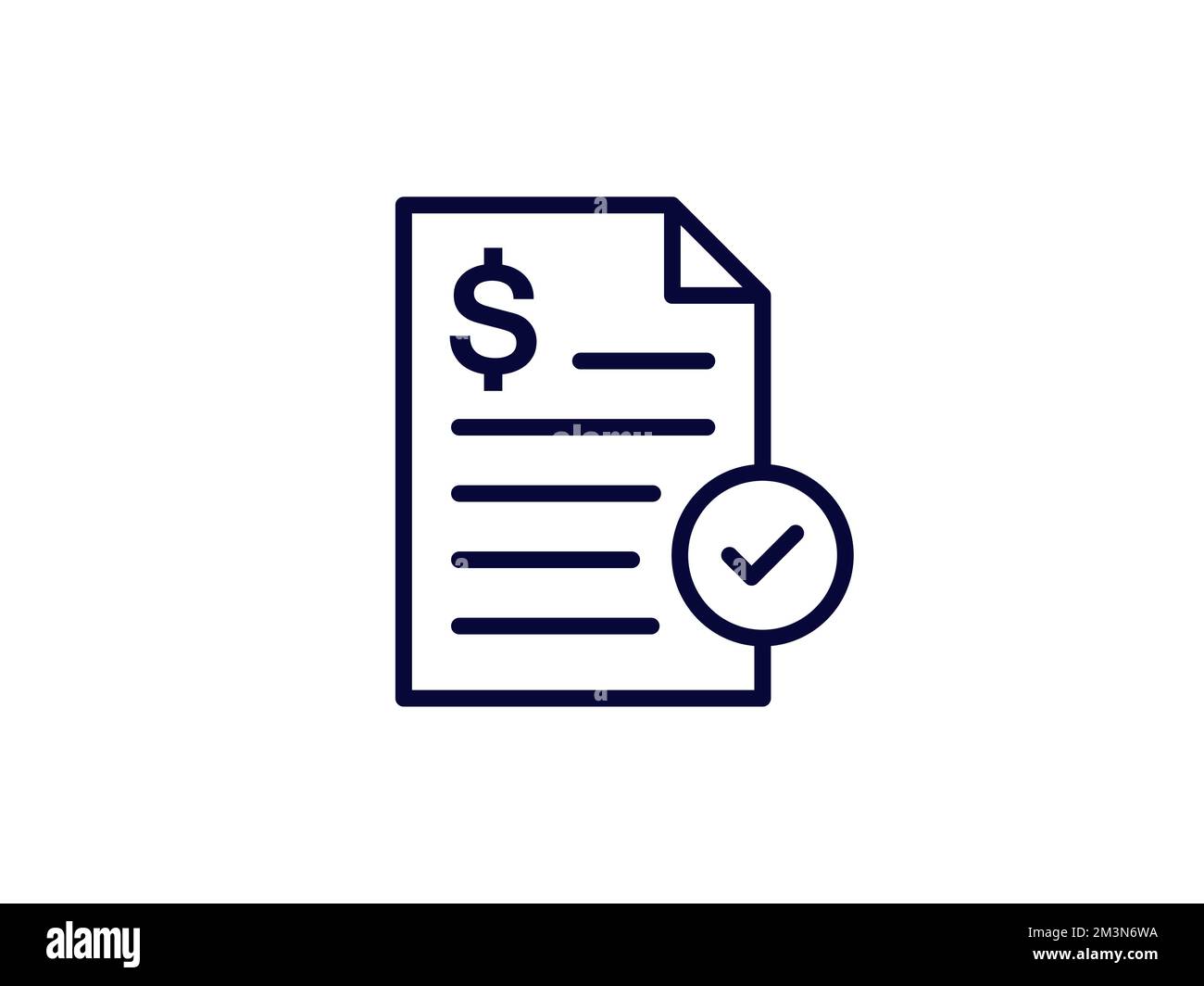 Invoice icon. Payment and bill invoice. Tax receipt sign design. Order ...
