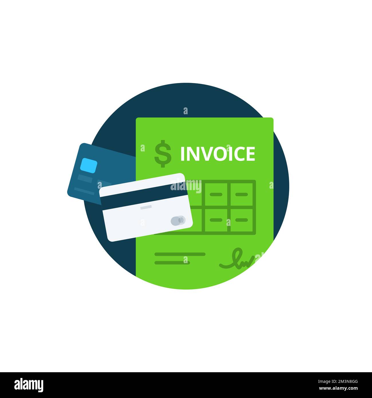 Invoice icon. Bill and Payment by Credit Card. Online Order symbol ...