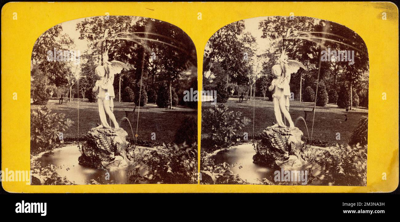 Potter's Grove, Arlington. The fountain , Fountains, Gardens, Sculpture