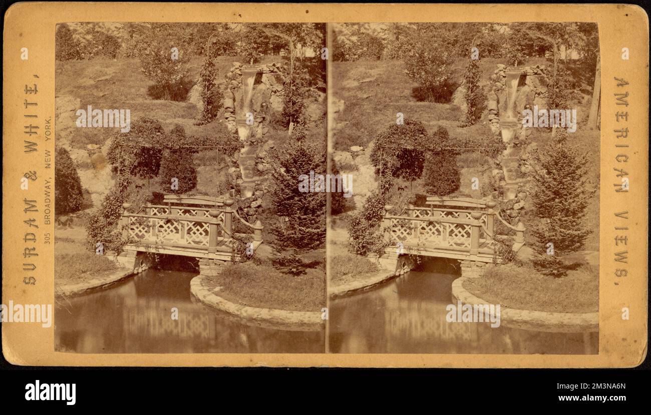 Potter's Grove, Arlington, Mass. , Pedestrian bridges, Gardens, Bodies