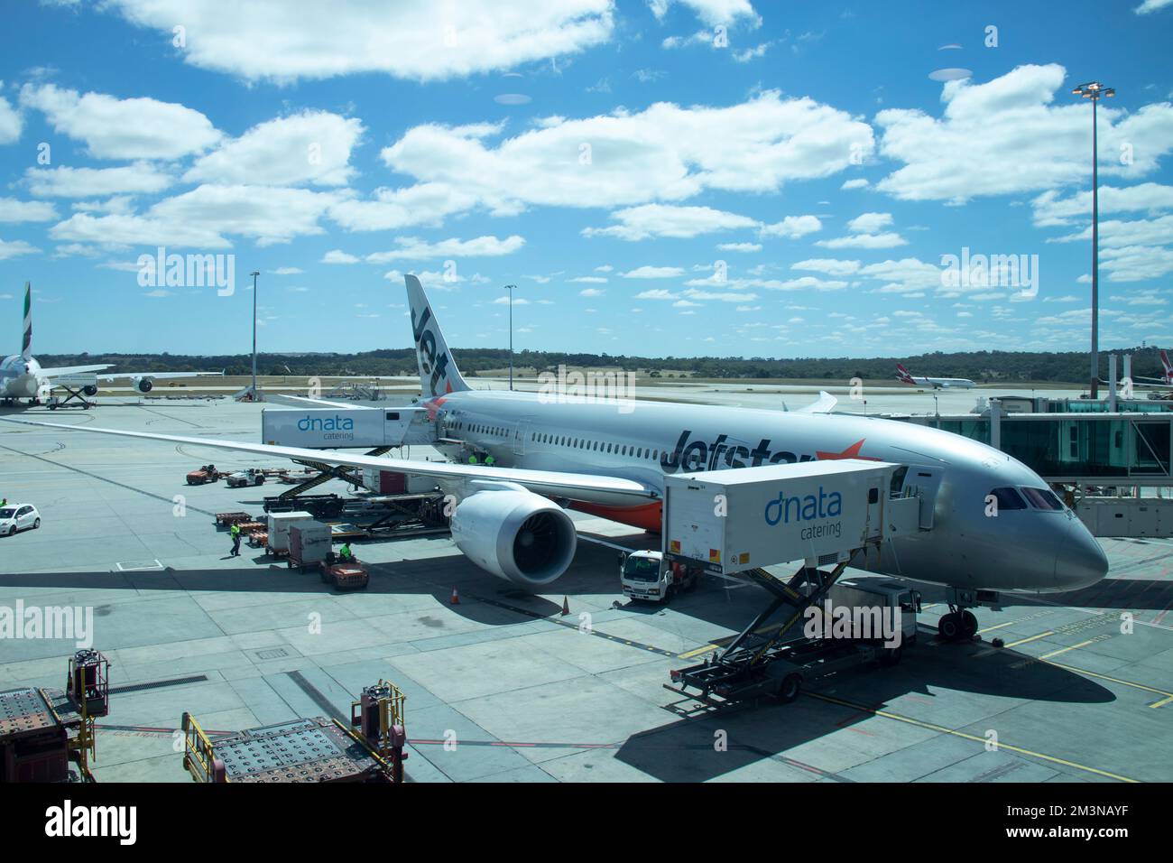 Jetstar  787-8 Dreamliner at Airplane at Melbourne Airport, Australia Stock Photo