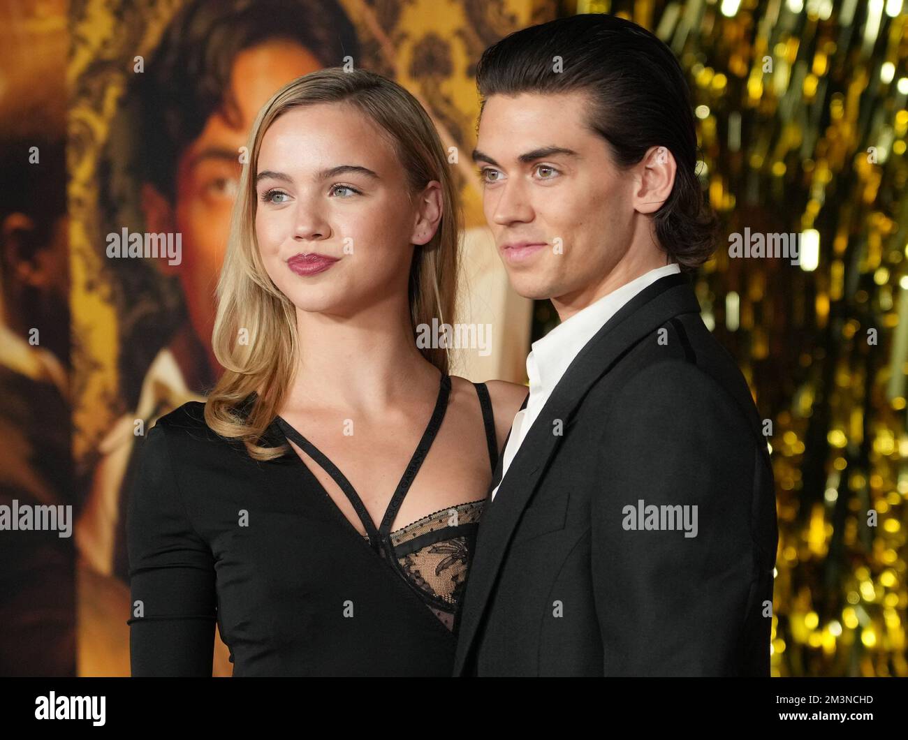 Los Angeles, USA. 15th Dec, 2022. (L-R) Emma Brooks McAllister and Zack Lugo arrives at the BABYLON Los Angeles Premiere held at the Academy Museum of Motion Pictures in Los Angeles, CA on Thursday, ?December 15, 2022. (Photo By Sthanlee B. Mirador/Sipa USA) Credit: Sipa USA/Alamy Live News Stock Photo