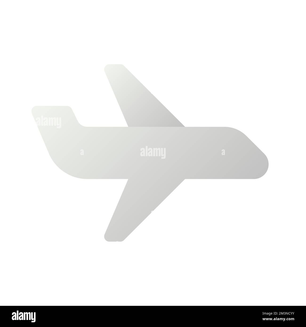 Airliner flat gradient two-color ui icon Stock Vector