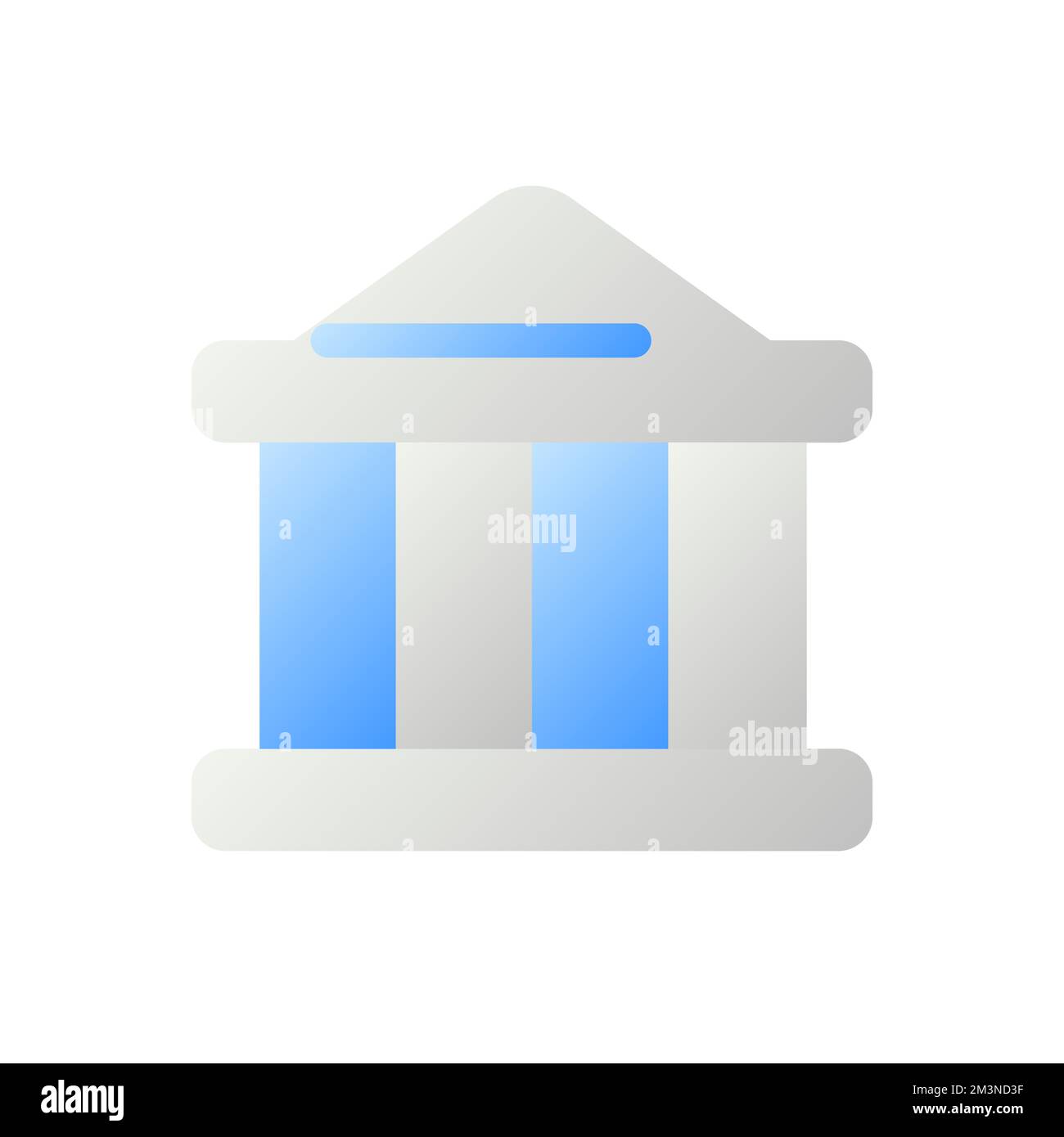 Museum location flat gradient two-color ui icon Stock Vector Image ...