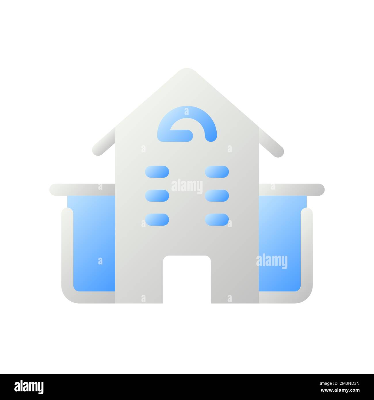 Dual color location icon hi-res stock photography and images - Alamy