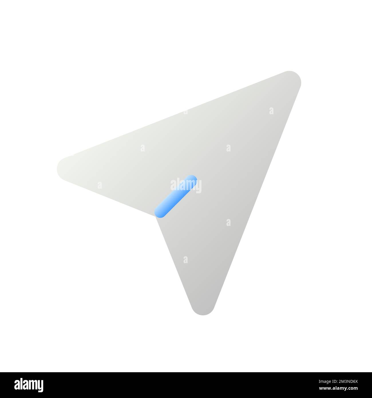 Cursor arrow pointer flat gradient two-color ui icon Stock Vector