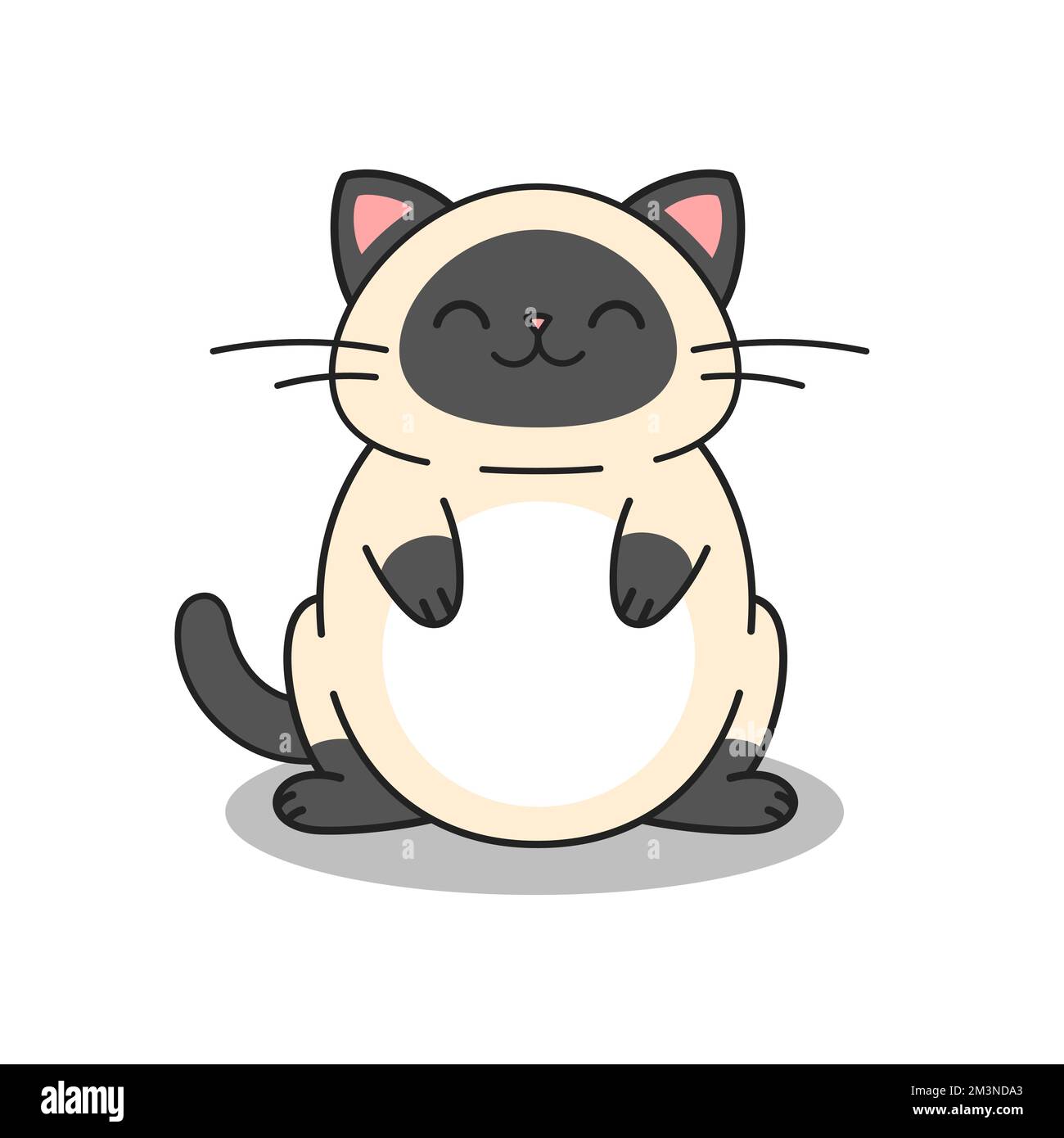 Fat kitty Stock Vector Images - Page 3 - Alamy