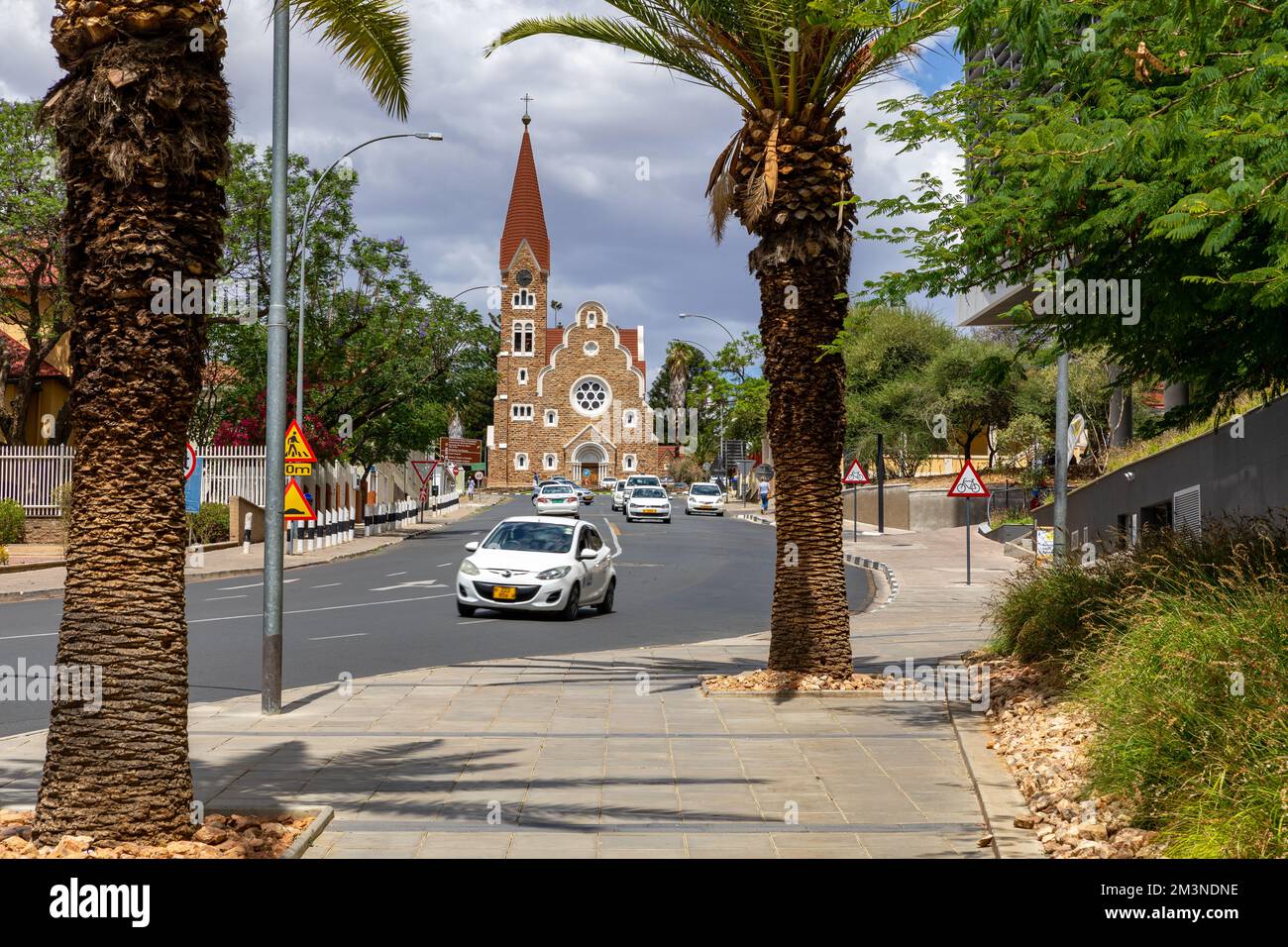 City Center of Windhoek. Windhoek is the capital and the largest city