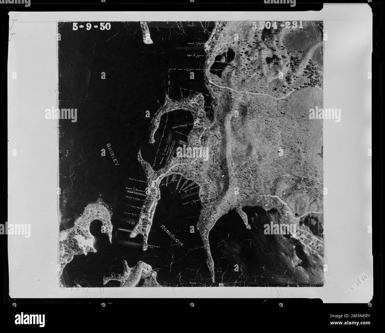 Properties around the eastern shoreline of the Shirley Reservoir , Land