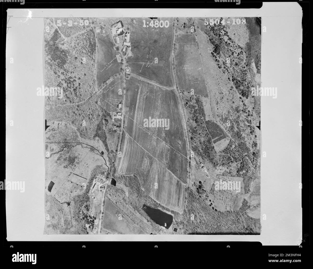 Properties near the intersection of the Leominster town line with