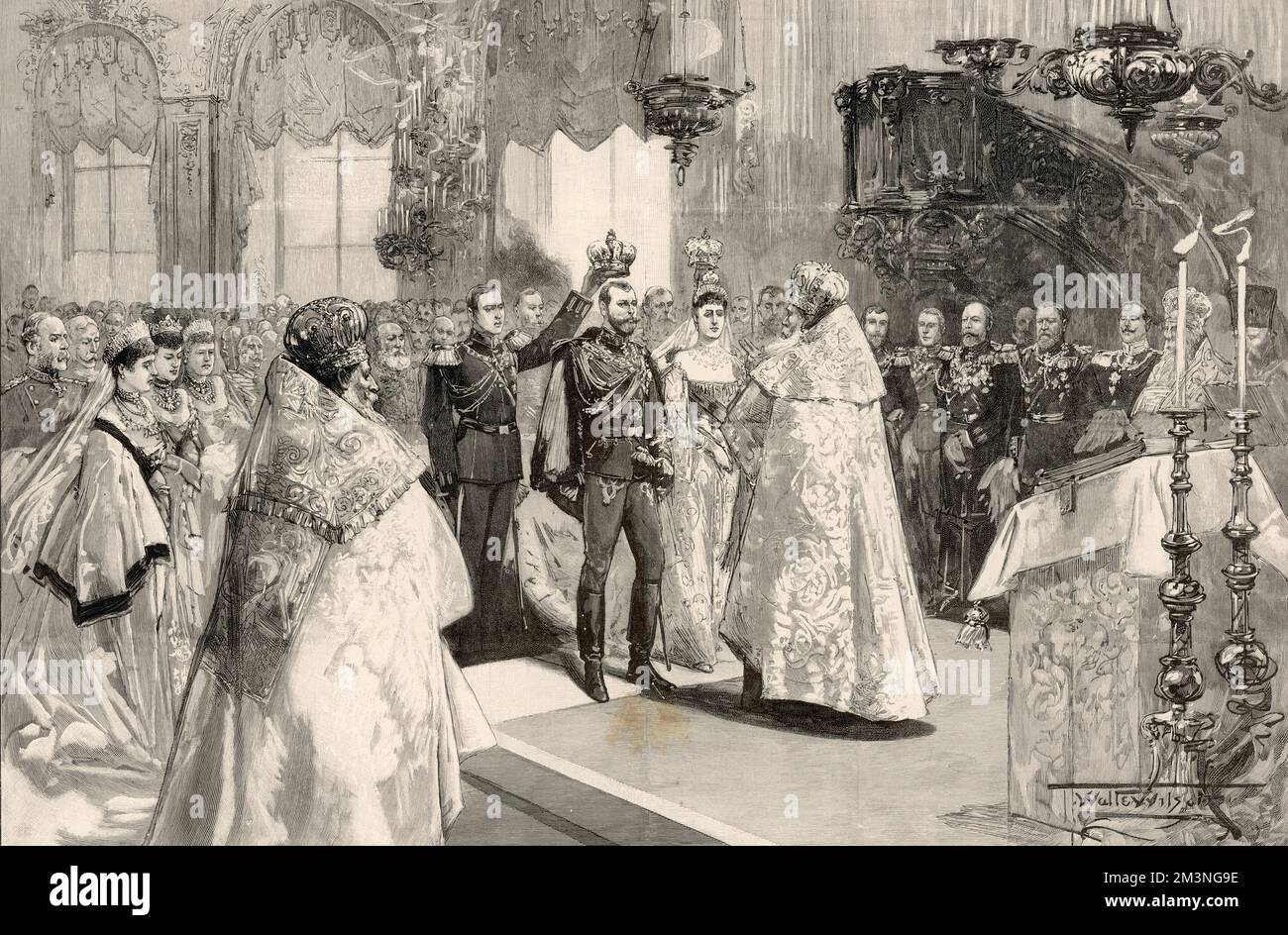 The Imperial wedding at St. Petersburg Stock Photo