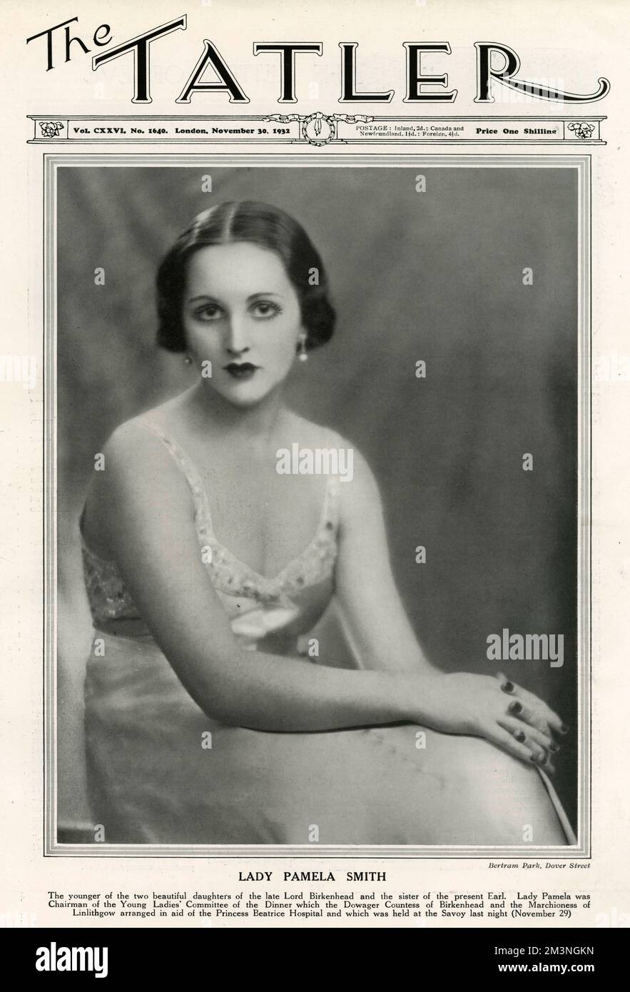 Lady Pamela Smith (1915 1982), younger daughter of the 1st earl of
