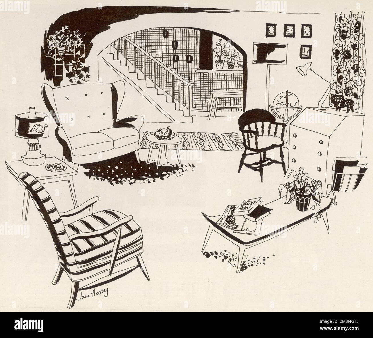 1950s living room hires stock photography and images Alamy