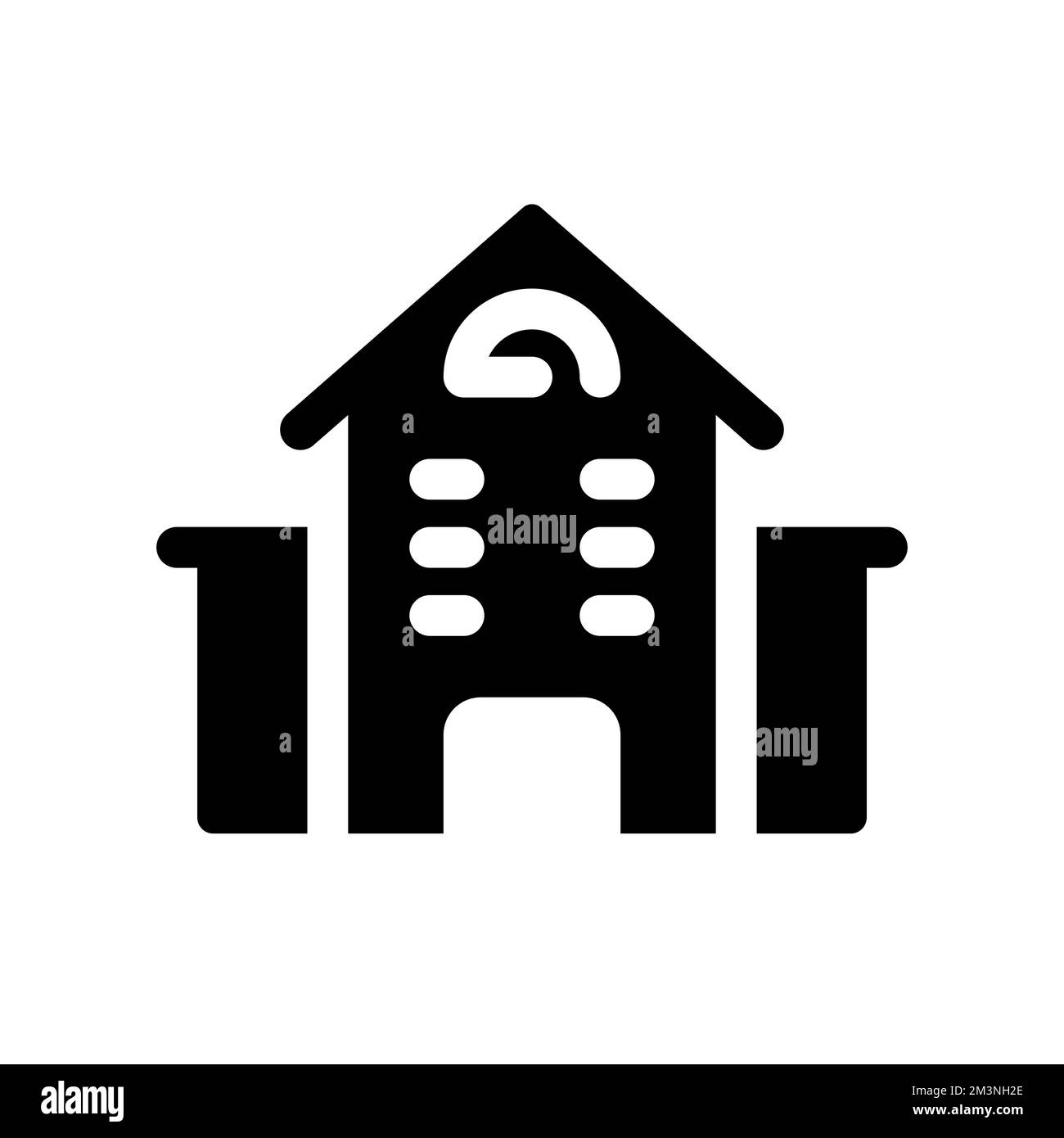 Apartments location black glyph ui icon Stock Vector Image & Art - Alamy