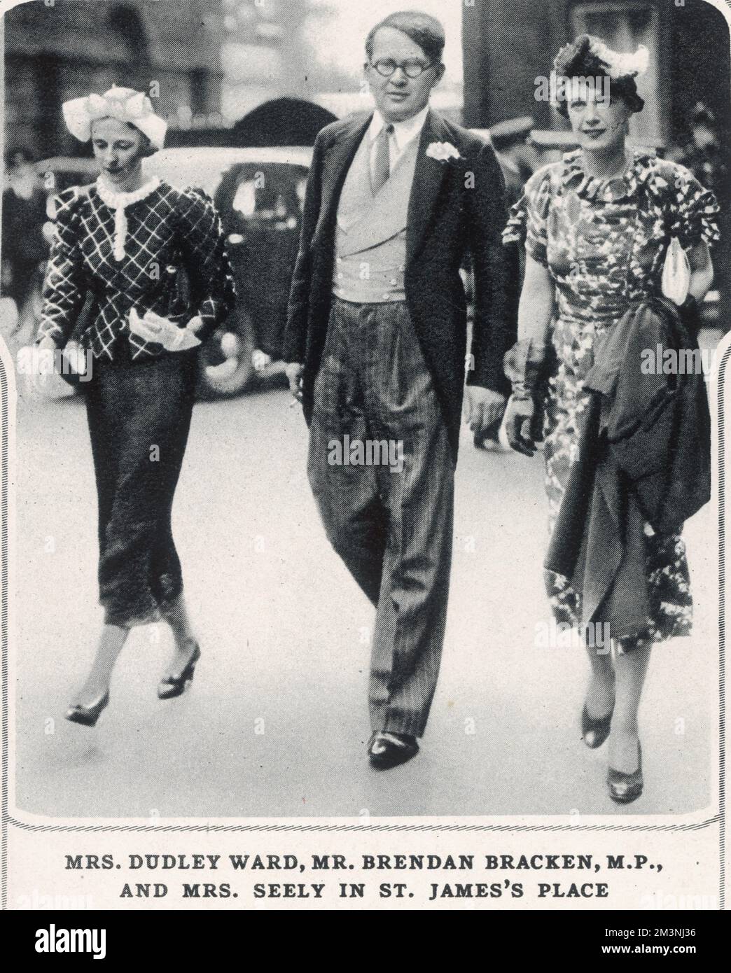 Guests at the Chetwode-Berry wedding, 1936 Stock Photo