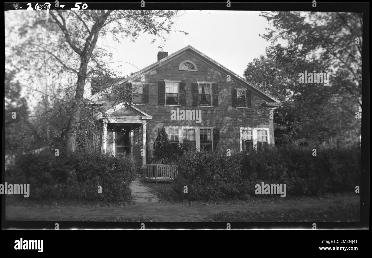 Prospect Street 50 , Houses. Needham Building Collection Stock Photo