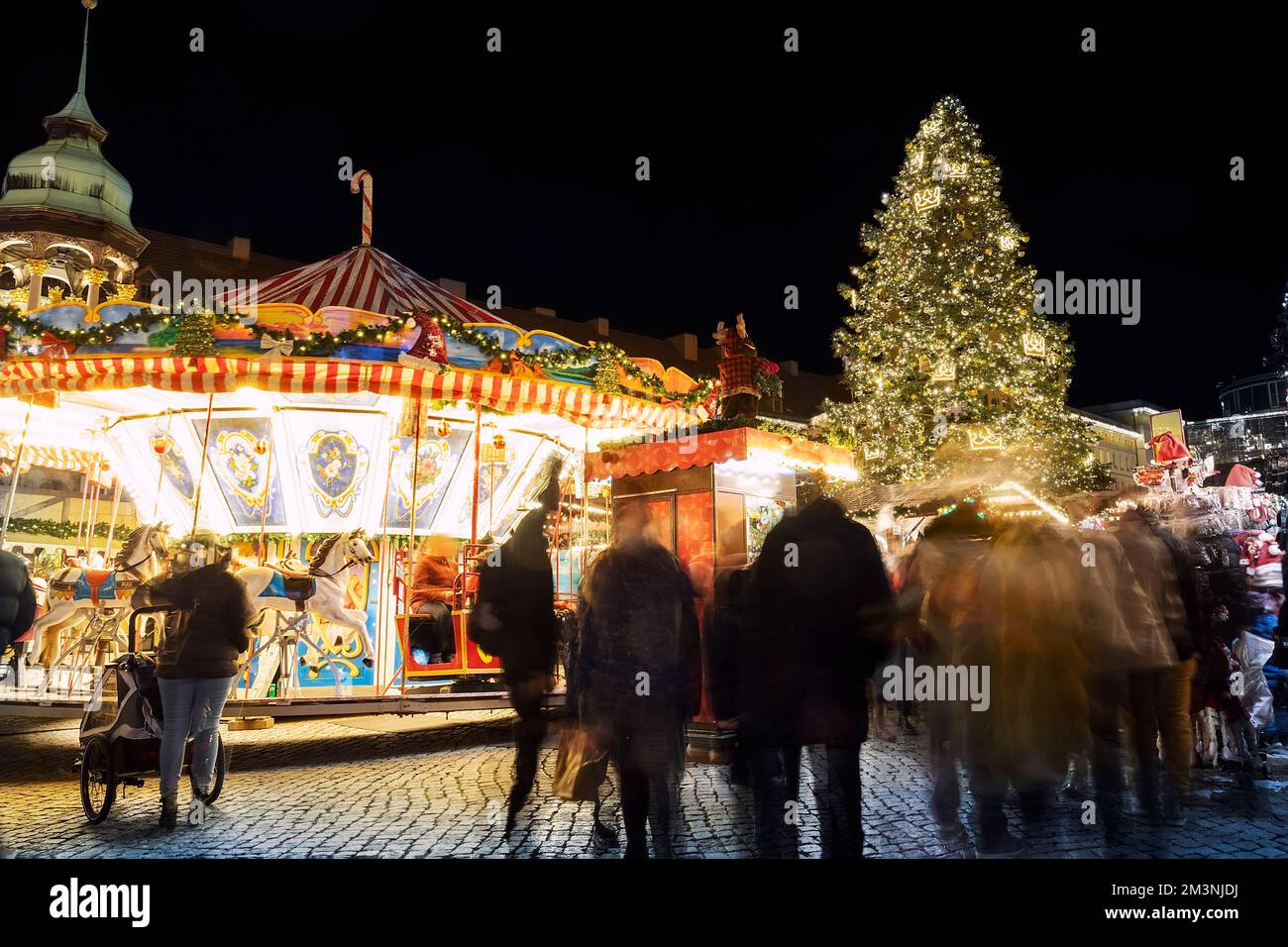 Beautiful Traditional German Christmas Market Square In Magdeburg City beautiful-traditional-german-christmas-market-square-in-magdeburg-city