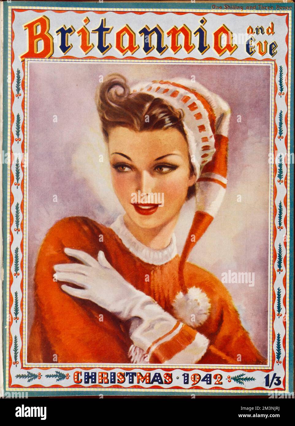 Front cover of Britannia and Eve magazine, Christmas 1942, featuring a