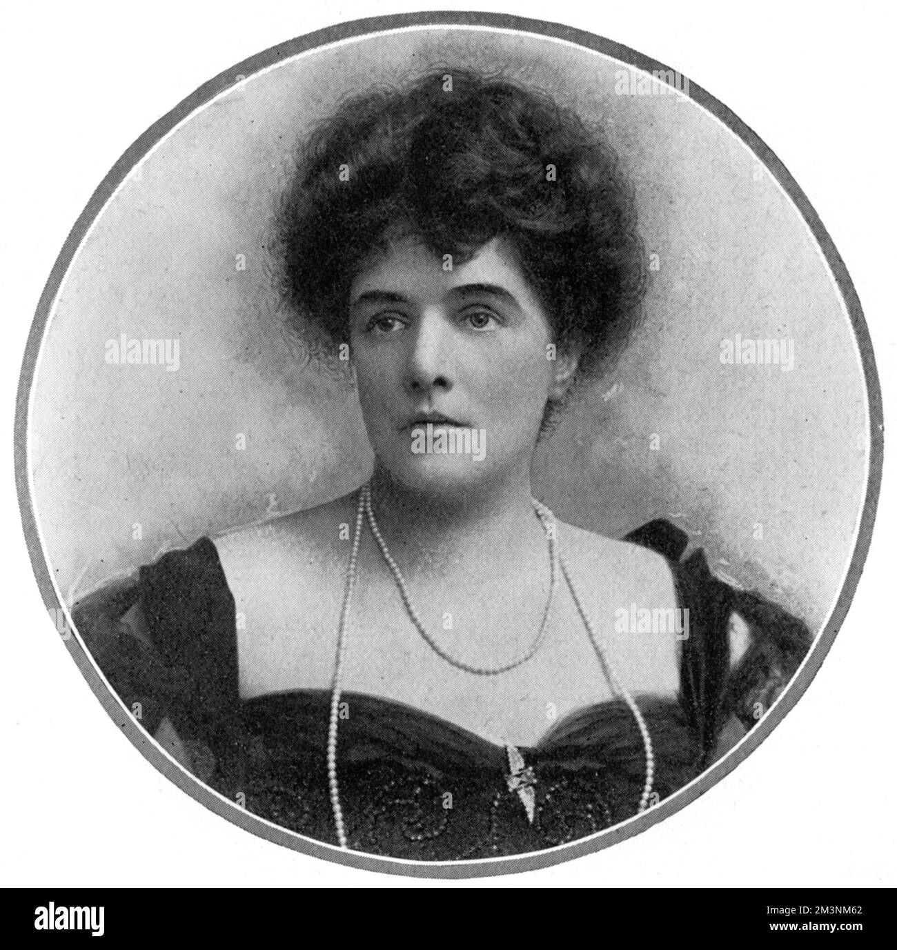 Jennie Jerome (1845 - 1921), Lady Randolph Churchill, later Mrs George Cornwallis-West and afterwards Mrs Montagu Porch, mother of Sir Winston Churchill.     Date: 1909 Stock Photo