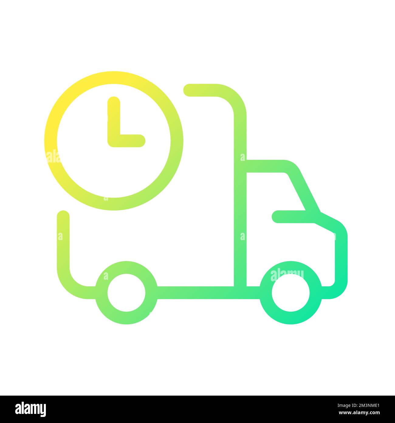 Schedule delivery pixel perfect gradient linear ui icon Stock Vector