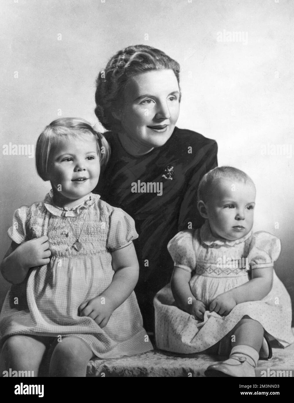 Queen Juliana of the Netherlands and children Stock Photo