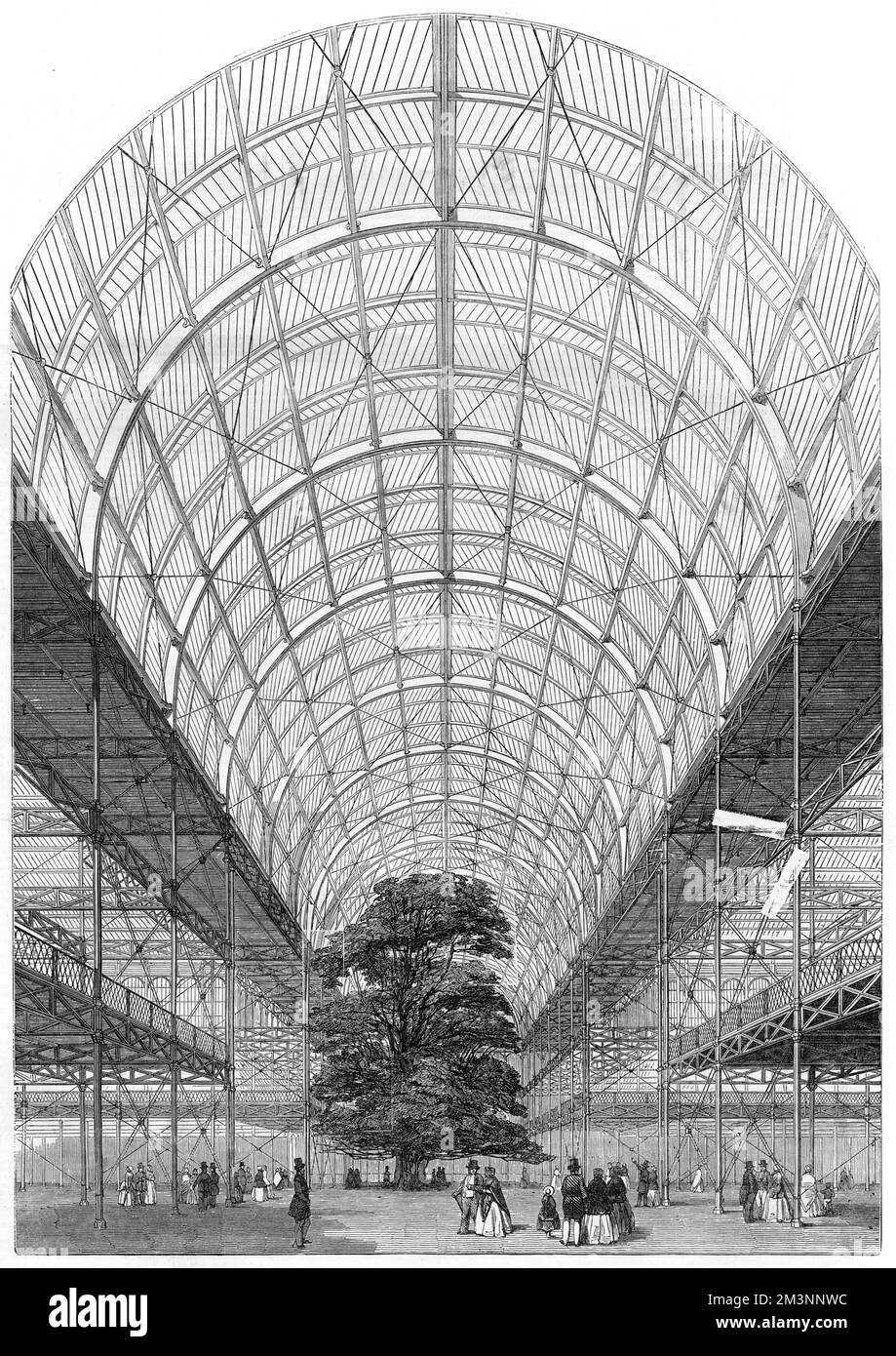 Great Exhibition Transept 1851 Stock Photo Alamy