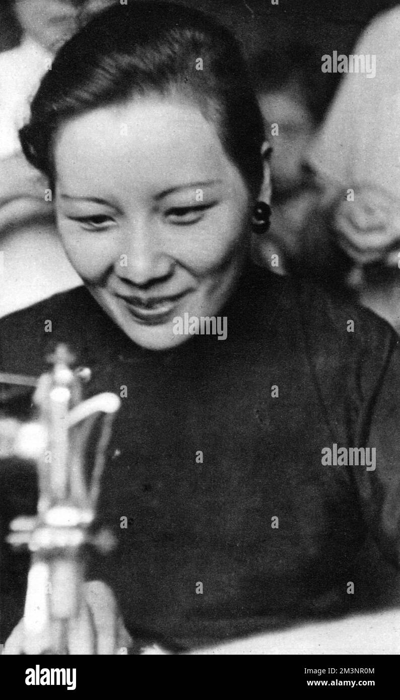 Madame Chiang Kai-Shek(also known as Soong May-ling or Soong Mei-ling)(1898- 2003).     Date: 1941 Stock Photo