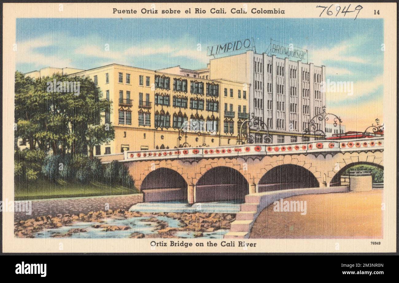 Puente Ortiz sobre el Rio Cali, Cali, Colombia - Ortiz Bridge on the ...