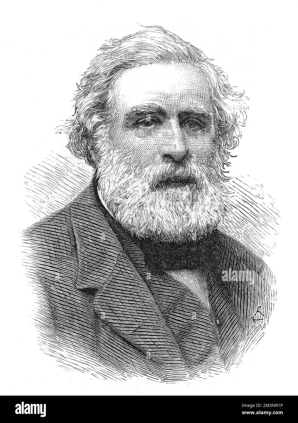 James Orchard Halliwell-Phillipps (1820 - 1889), English Shakespearean scholar and collector of nursery rhymes and fairy tales.     Date: 1889 Stock Photo