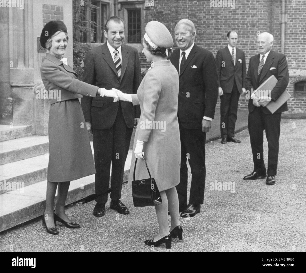 Queen Elizabeth II with Richard Nixon, 1970 Stock Photo