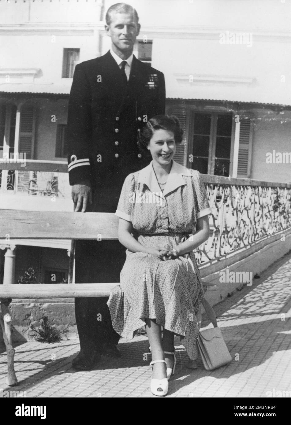 Queen Elizabeth II and Prince Philip in Malta Stock Photo Alamy