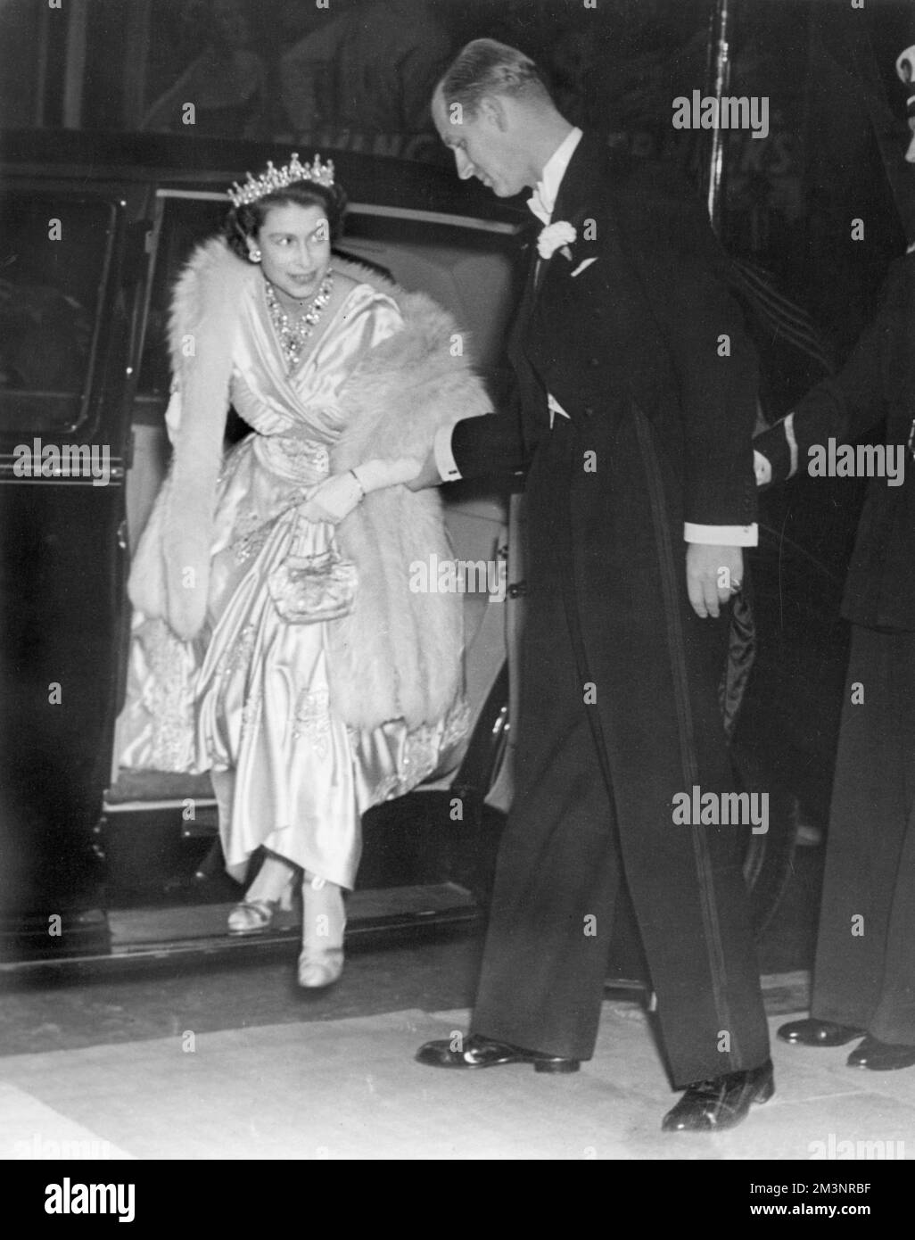 Queen Elizabeth II and Duke of Edinburgh - film premiere Stock Photo