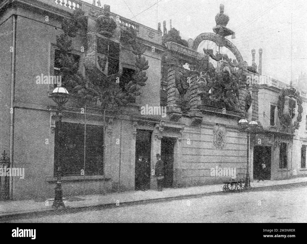 Henry Poole's of Savile Row illuminated, 1902 Stock Photo - Alamy