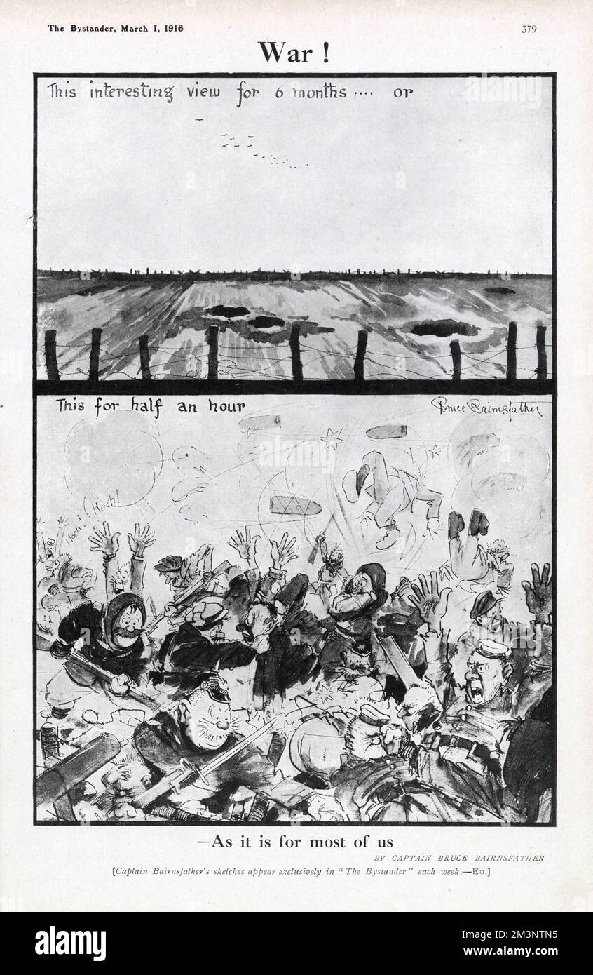How WWI was fought. Stock Photo