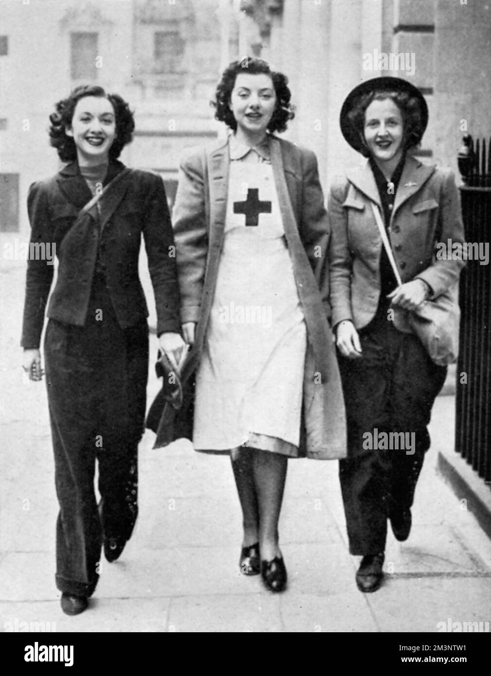 Actresses on National Service, 1939 Stock Photo - Alamy