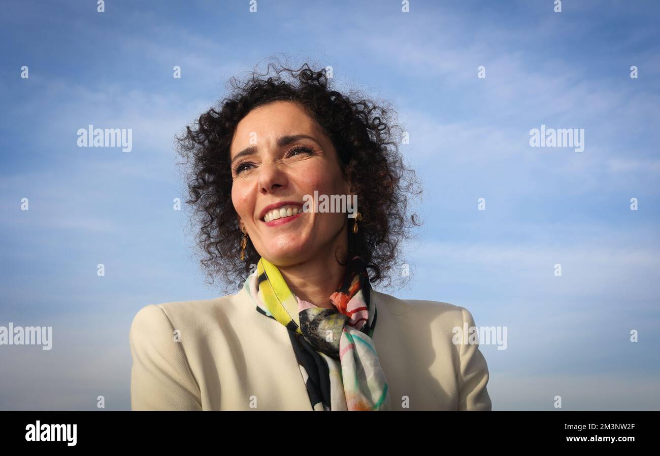 Foreign minister Hadja Lahbib pictured before a visit to the Ciner Company on day three of a working visit of the Belgian Foreign Minister to Turkey, in Istanbul, Turkey, Friday 16 December 2022. BELGA PHOTO VIRGINIE LEFOUR Credit: Belga News Agency/Alamy Live News Stock Photo