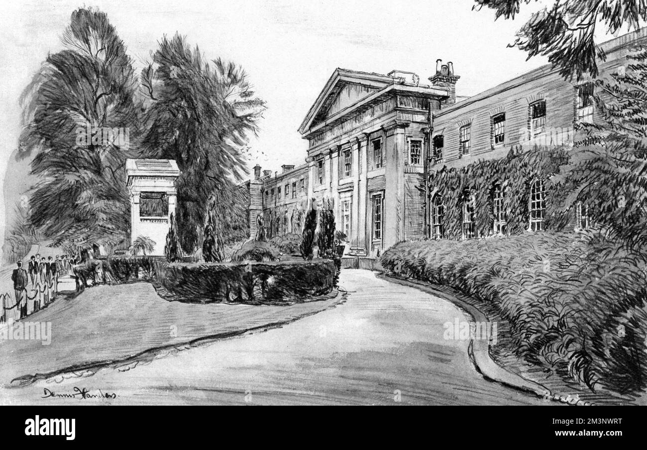 Mill Hill School, main entrance Stock Photo Alamy