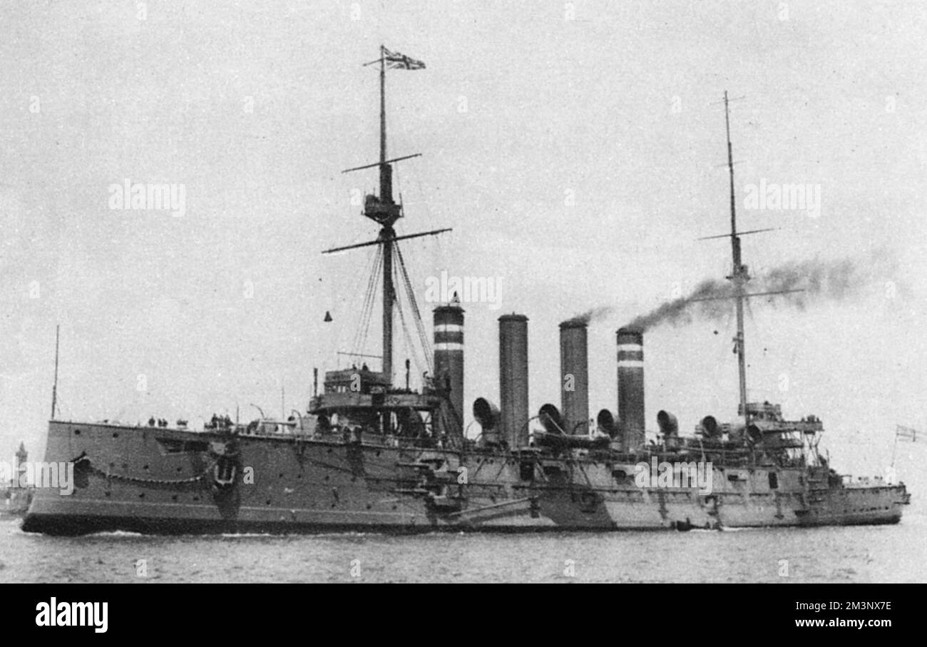 The lead ship of the Diadem class of Royal Navy protected cruisers