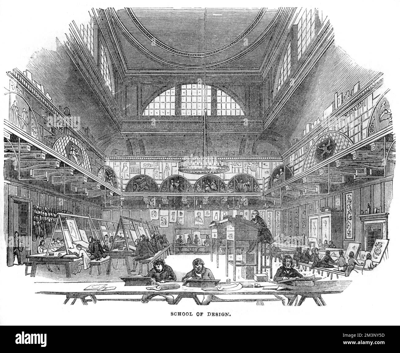 The Government School of Design, at Somerset House, London. Concerned